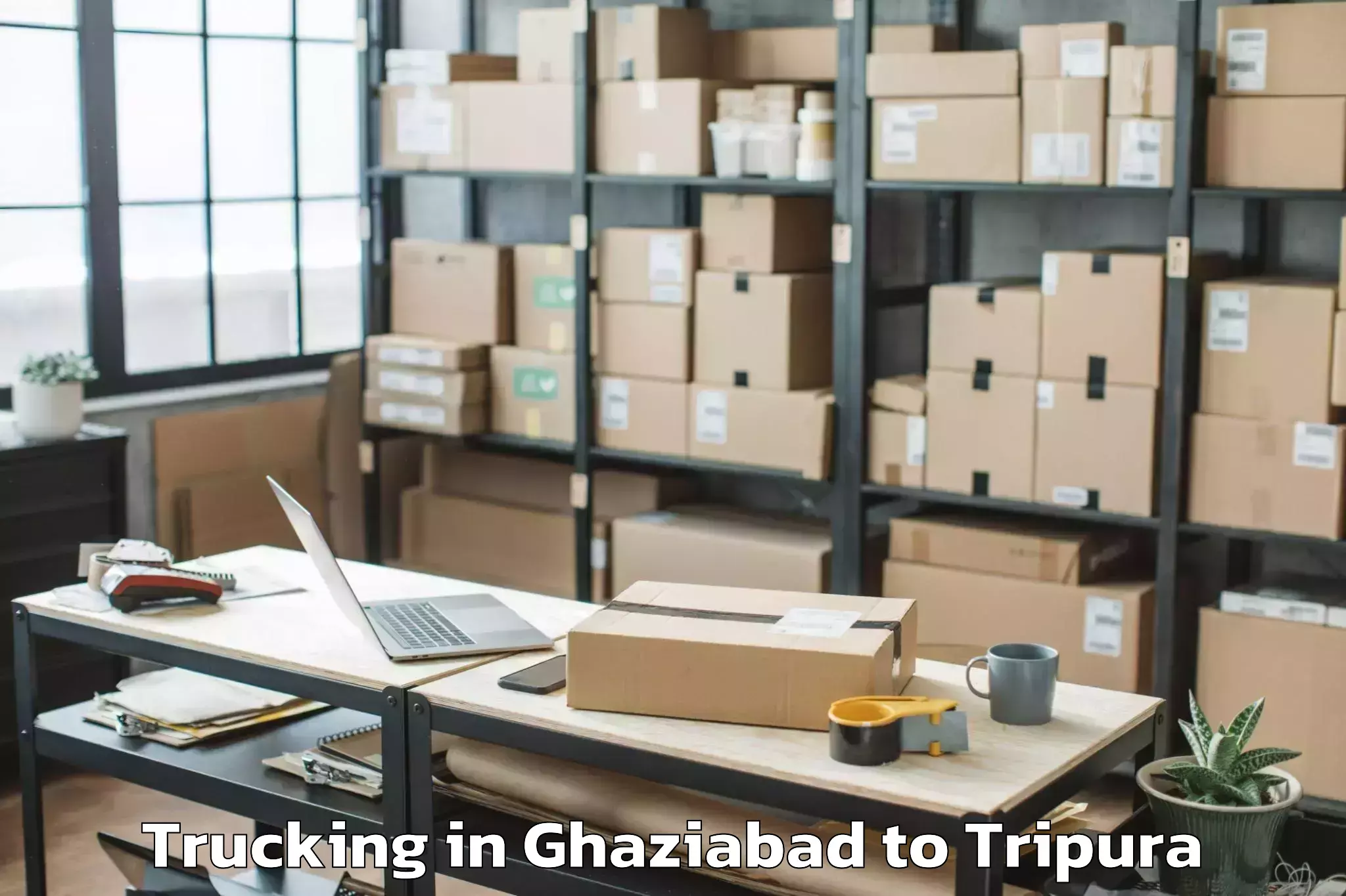 Book Ghaziabad to Manu Bazar Trucking Online